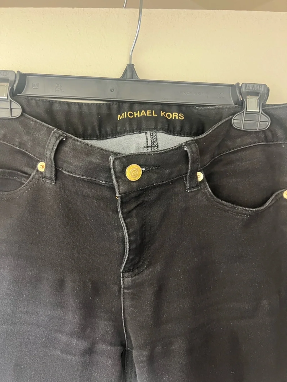 Michael Kors Jeans Women’s Black Skinny Mid Rise Stretch Denim Classic Fit - Picture 2 of 5